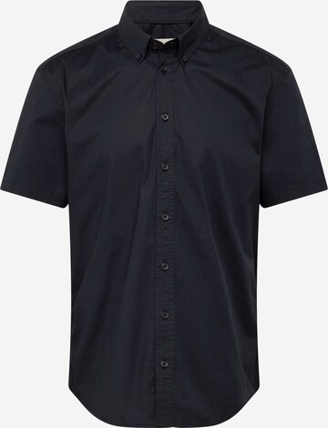 BLEND Slim fit Button Up Shirt in Black: front