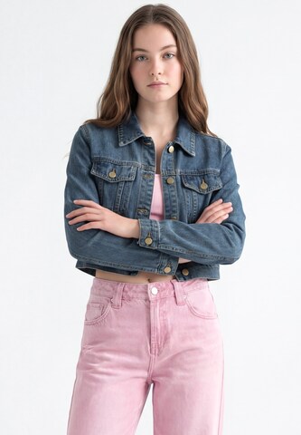 MYMO Between-Season Jacket in Blue: front
