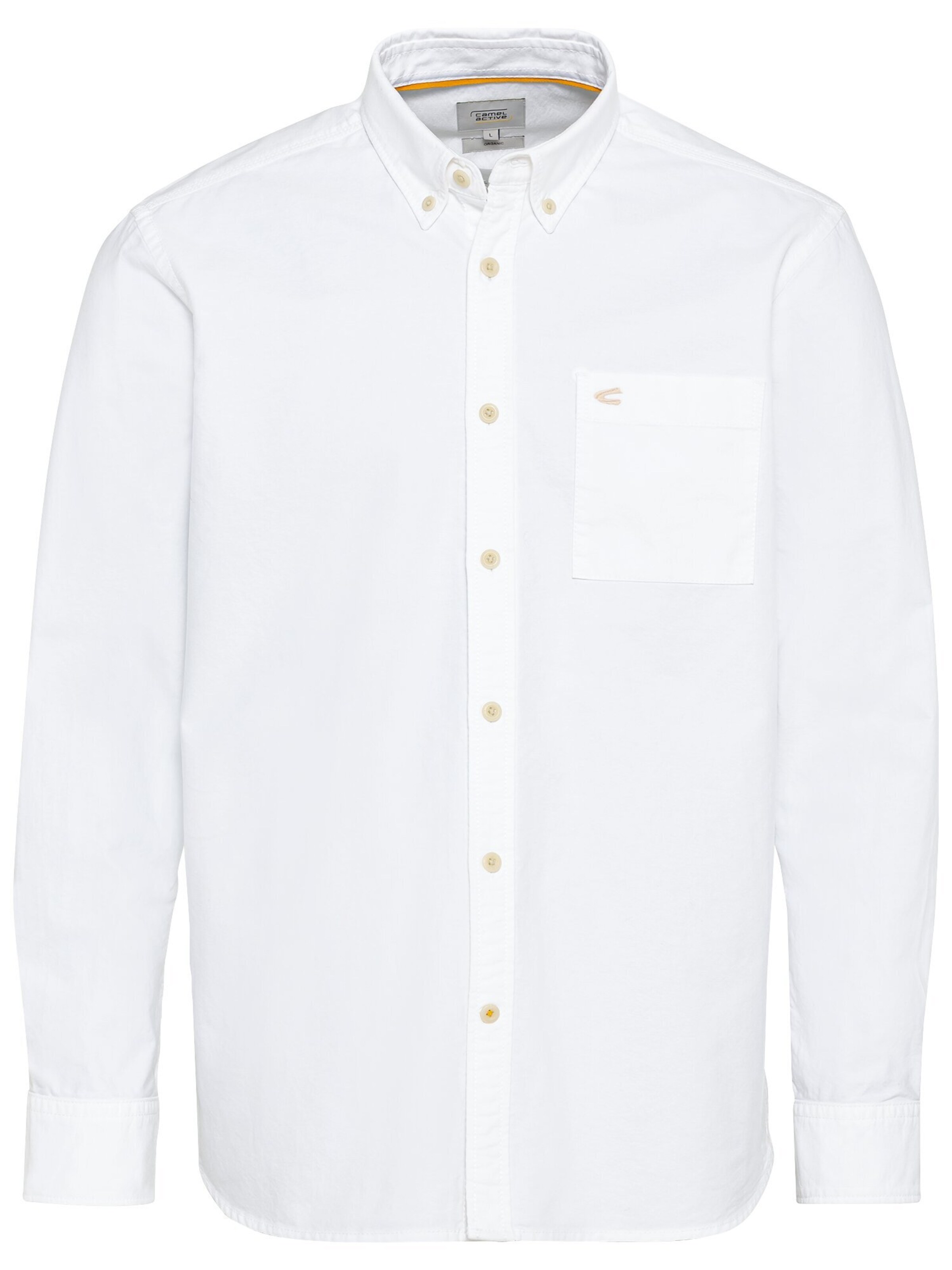 CAMEL ACTIVE Regular fit Button Up Shirt in White: front