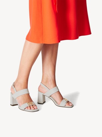 TAMARIS Strap Sandals in Grey: front