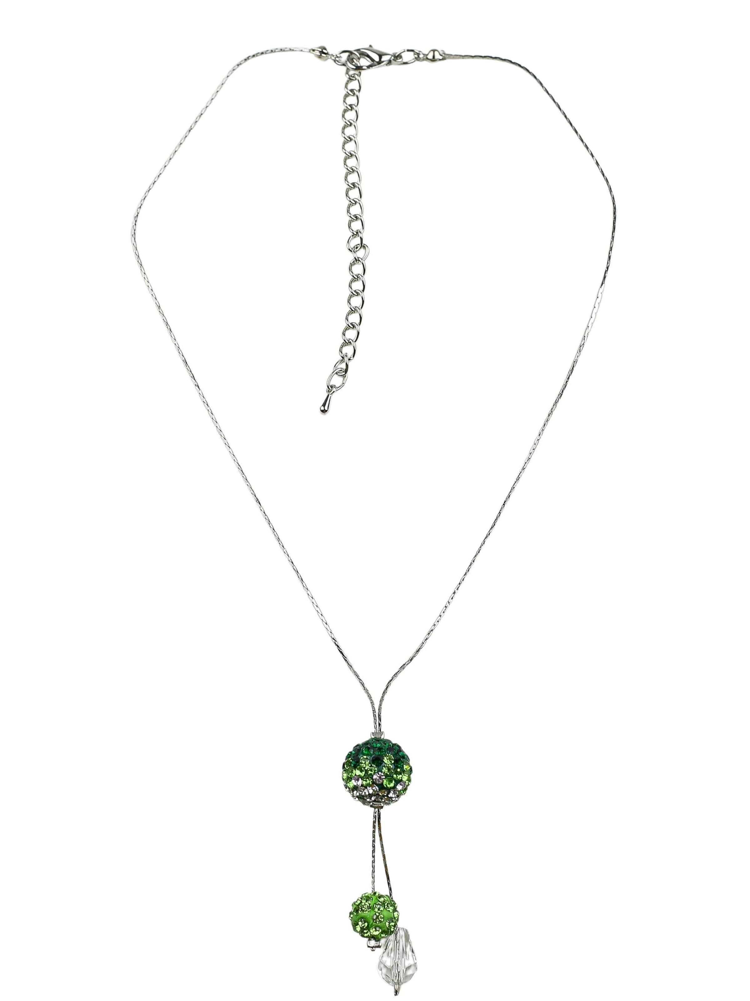 COLLEZIONE ALESSANDRO Kette 'Valea' in Grün: Vorderseite