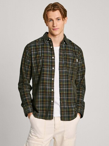 Pepe Jeans Regular Fit Hemd 'MAX' in Grün: Vorderseite