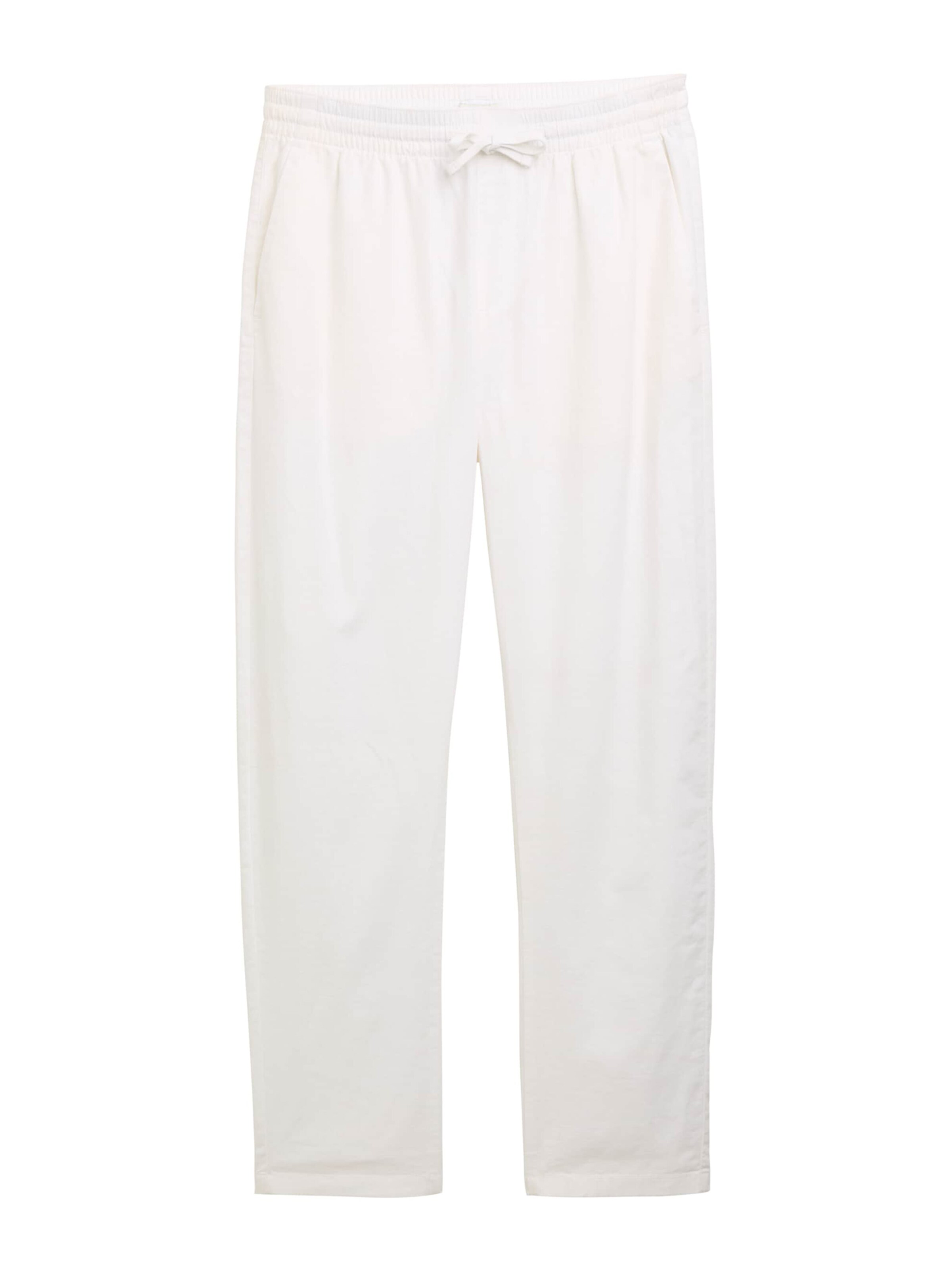 TOM TAILOR DENIM Loosefit Hose in Weiß: Vorderseite