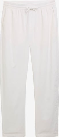 TOM TAILOR DENIM Lużny krój Spodnie w kolorze biały: przód