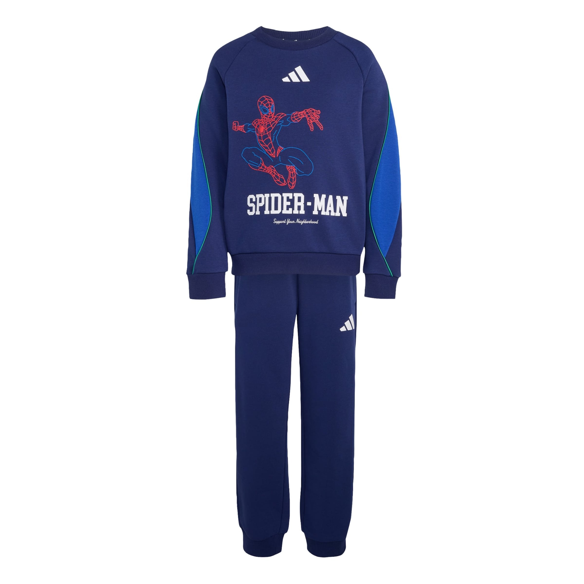 ADIDAS SPORTSWEAR Trainingspak 'Marvel Spider-Man' in Blauw: voorkant