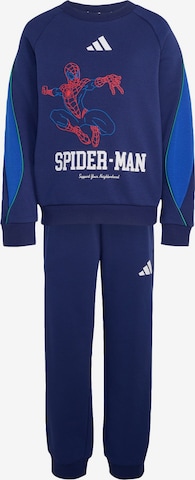 ADIDAS SPORTSWEAROdjeća za vježbanje 'Marvel Spider-Man' - plava boja: prednji dio