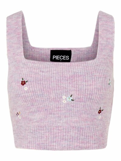 PIECES Strickweste 'Clara' in lavendel, Produktansicht