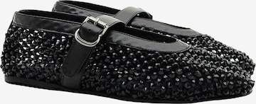 Desa - Bailarinas con hebilla 'Mary Jane Flats' en negro: frente