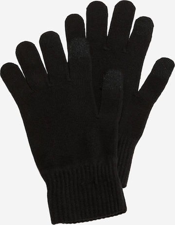 s.Oliver Gloves in Black: front