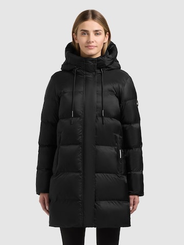 khujo Jacke 'Janou2' in Schwarz: Vorderseite