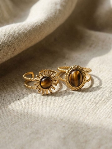 Nemomatheo Ring 'Rope Circle' in Brown