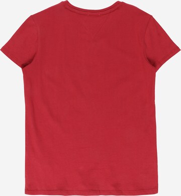 TOMMY HILFIGER Regular T-Shirt 'ESSENTIAL' in Rot