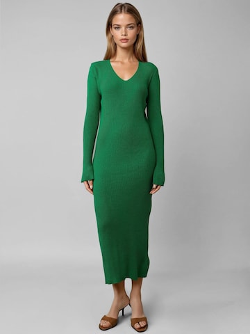 My fashion Gebreide jurk in Groen: voorkant