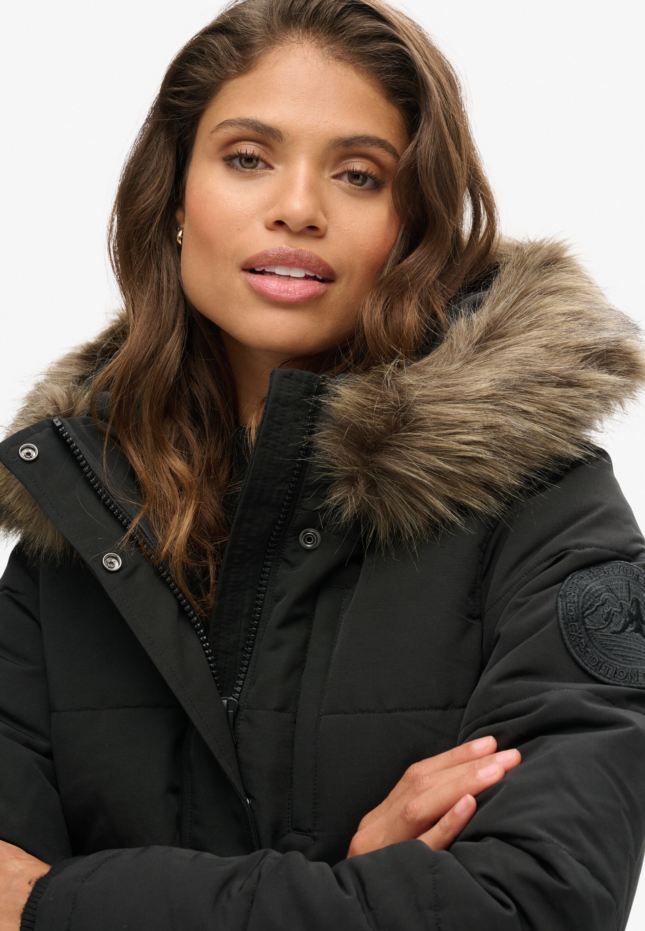 Veste d’hiver 'Everest' Superdry en noir