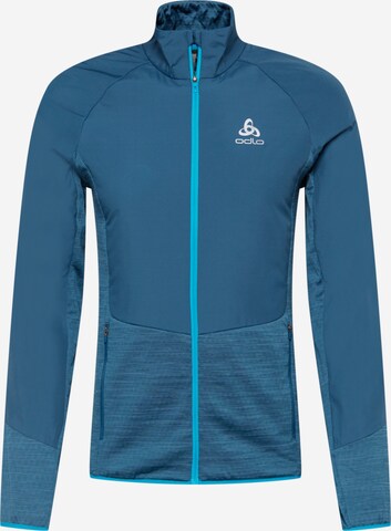 ODLO Athletic Jacket 'RUN EASY' in Blue: front