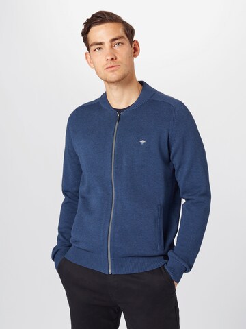 FYNCH-HATTON Regular fit Knit Cardigan in Blue: front