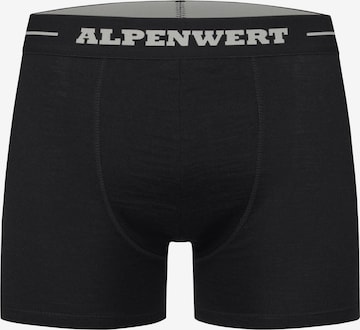 Alpenwert Boxershorts in Schwarz: Vorderseite