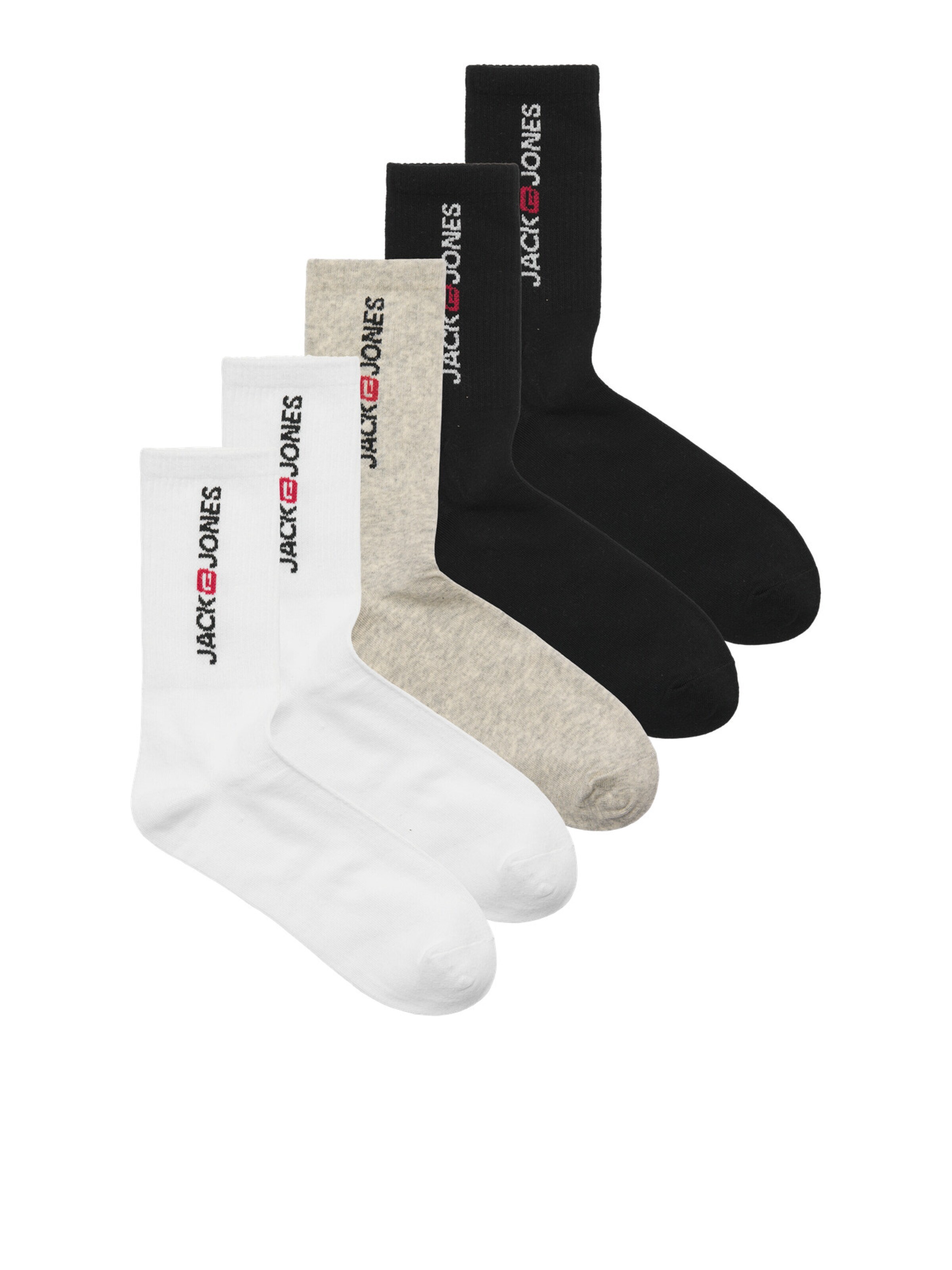 Chaussettes de sport JACK & JONES en gris : devant