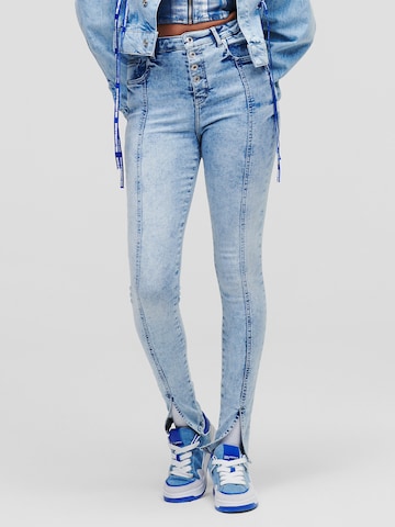 KARL LAGERFELD JEANS Skinny Jeansy w kolorze niebieski: przód