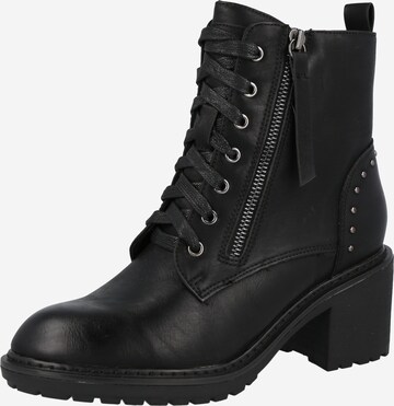 H.I.S Lace-up bootie in Black: front