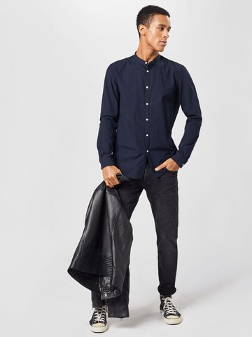 TOM TAILOR DENIM Regular Fit Hemd in Blau