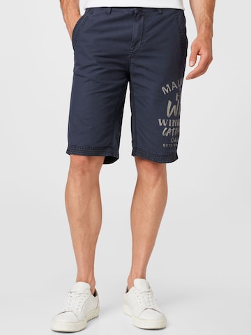 CAMP DAVID Loose fit Pants in Blue: front