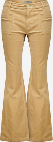 Bootcut Pantalon 'Sakari' Deeluxe en beige : devant