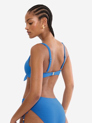 TRIUMPH Triangel Bügel-Bikini-Top ' Red Label Summer Dune ' in Blau