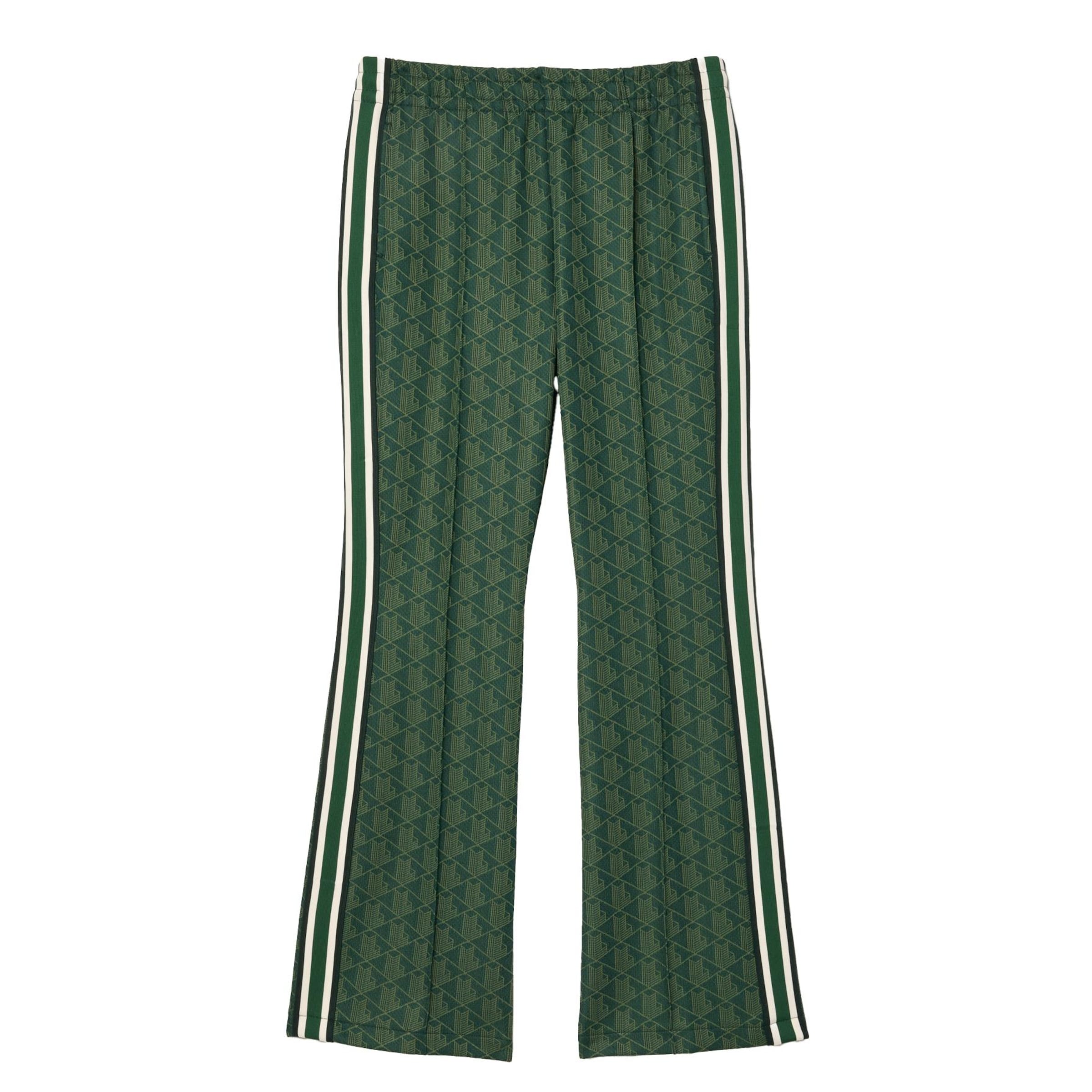 LACOSTE Wide leg Pants in Green: front