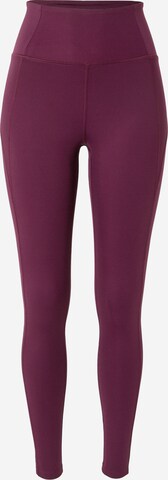 Skinny Pantalon de sport Girlfriend Collective en violet : devant