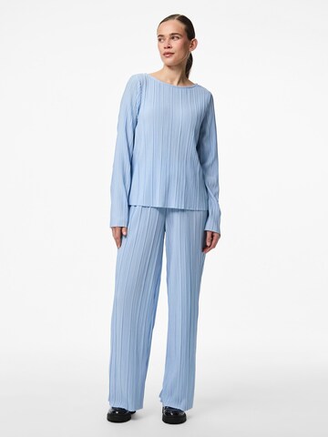PIECES Wide Leg Hose 'PCPammi' in Blau