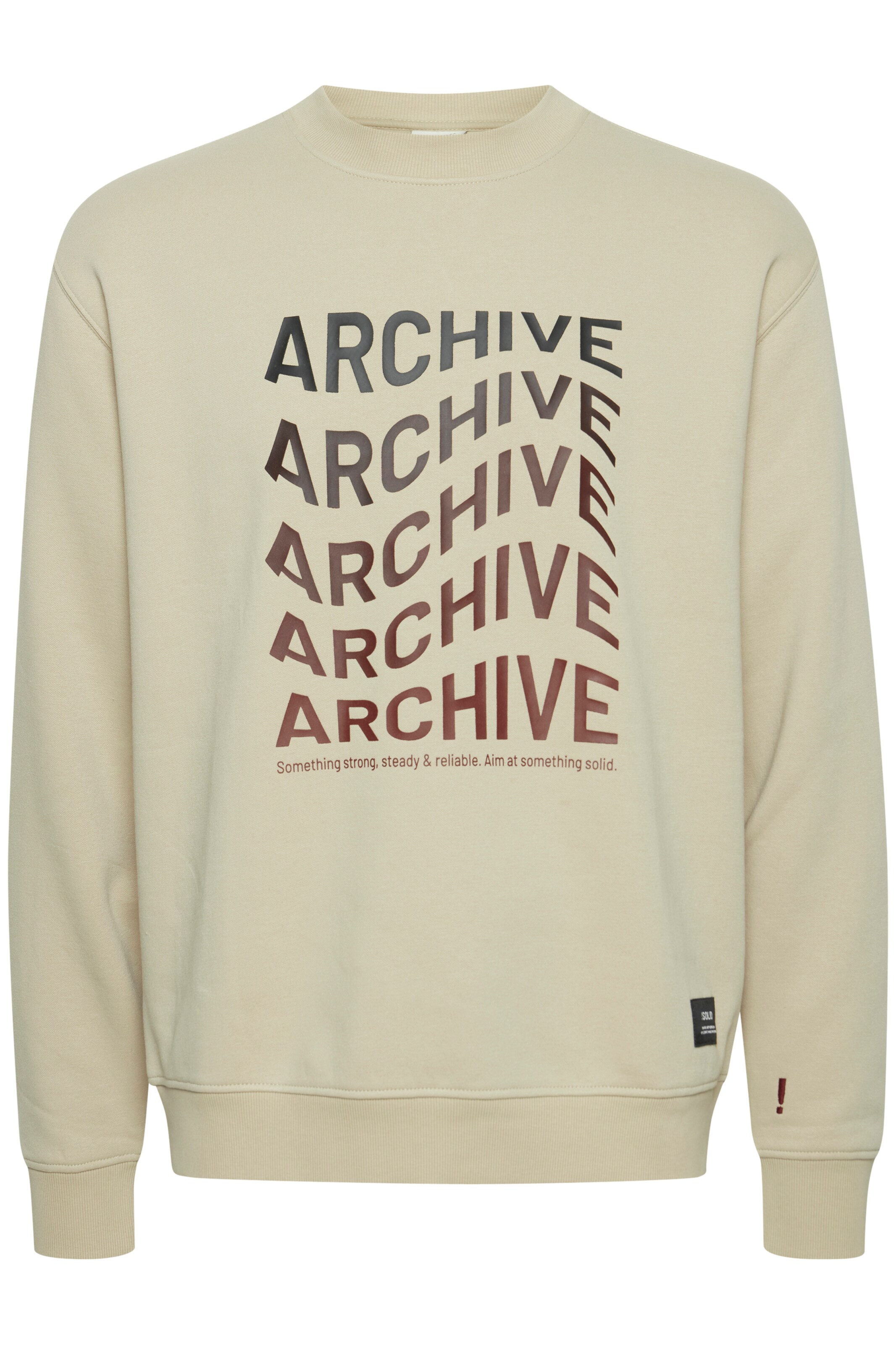 !Solid - Sweatshirt 'Darcio' em bege: frente