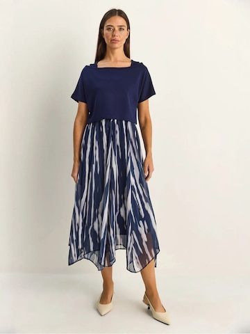 Bianco Lucci Jurk in Blauw: voorkant
