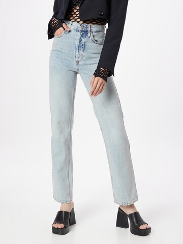 TOPSHOP Loosefit Jeans 'Kort' in Blauw: voorkant