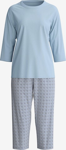 CALIDA Pyjama 'Cotton Special' in Grijs: voorkant