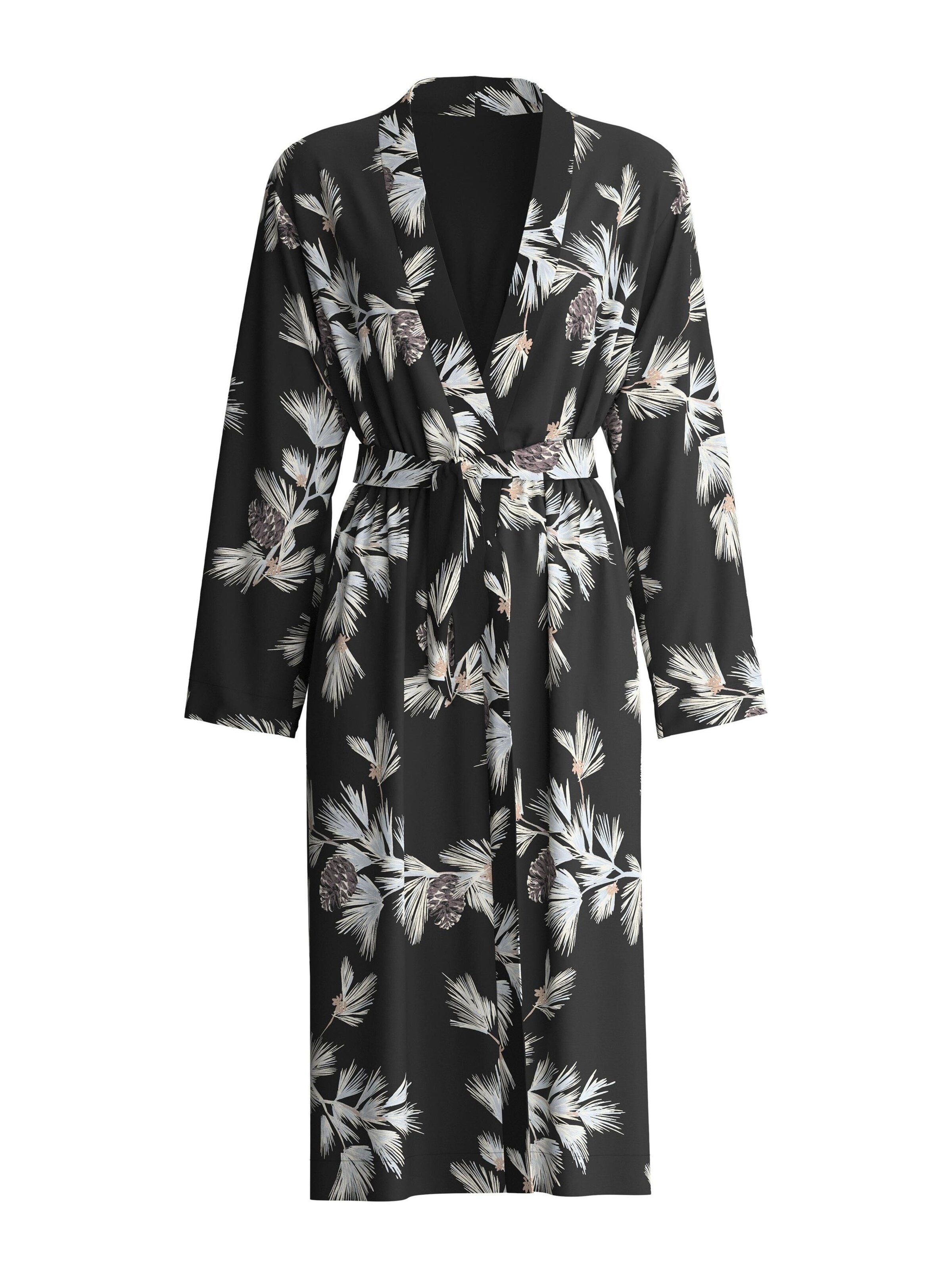 Robe de chambre 'Glimmer M&M' CALIDA en noir : devant