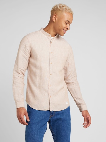 NOWADAYS Regular fit Button Up Shirt in Beige: front