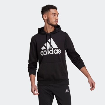 ADIDAS SPORTSWEAR Athletic Sweatshirt 'Essentials Big Logo' in Black: front