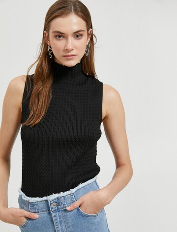 Koton Gebreide top in Zwart