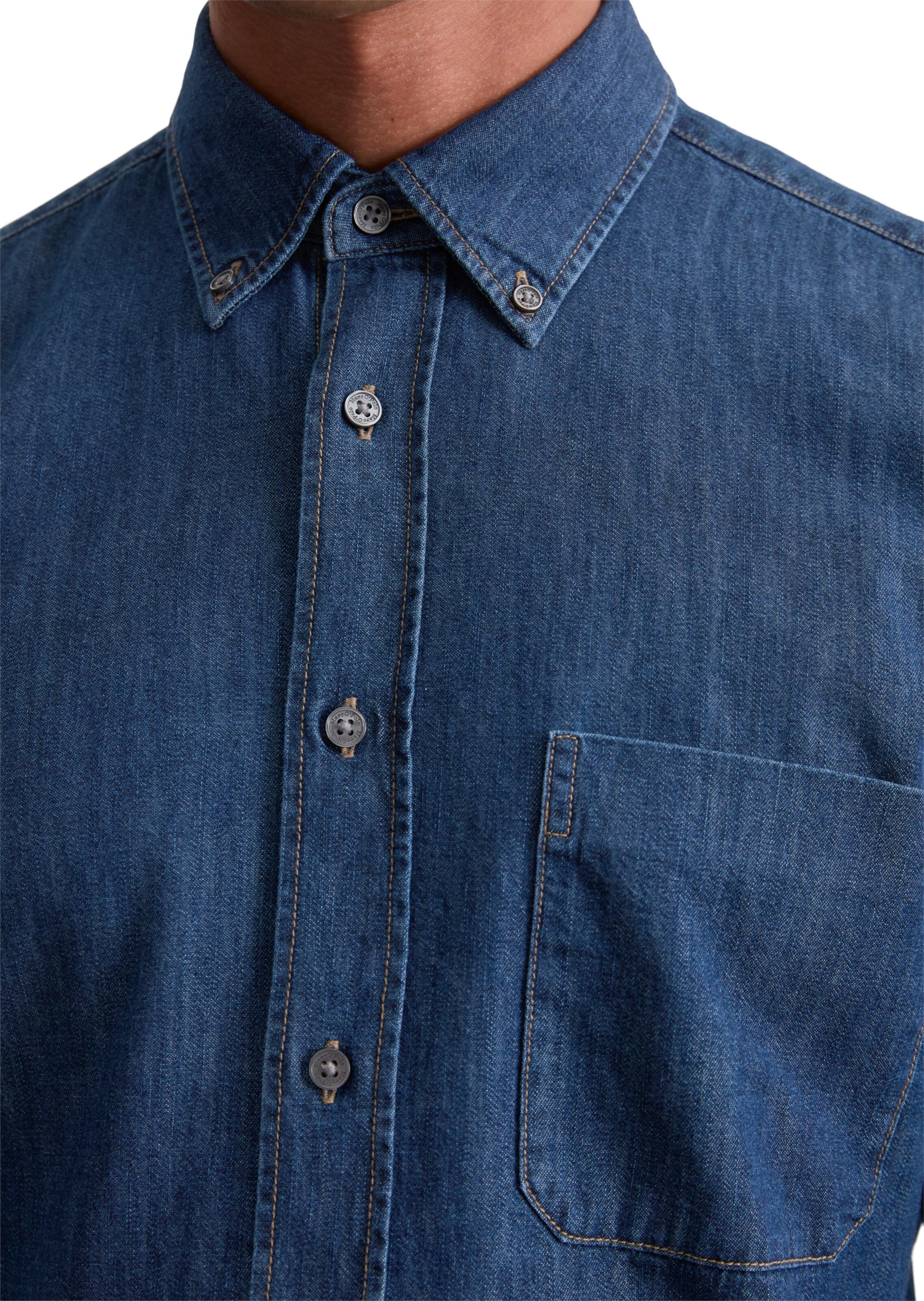 Coupe regular Chemise Marc O'Polo en bleu