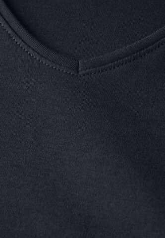 CECIL Basic V-Neck T-Shirt in Blau