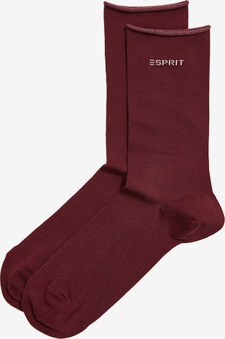 Chaussettes ESPRIT en rouge : devant