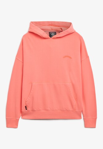 Sweat-shirt 'Essential' Superdry en orange : devant