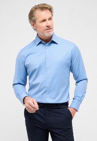 ETERNA Regular fit Zakelijk overhemd in Blauw: voorkant