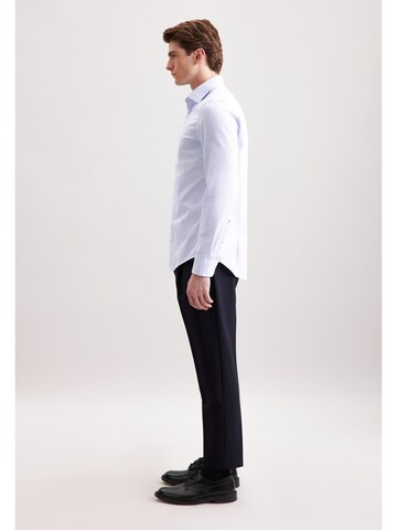SEIDENSTICKER Slim fit Zakelijk overhemd 'Schwarze Rose' in Blauw