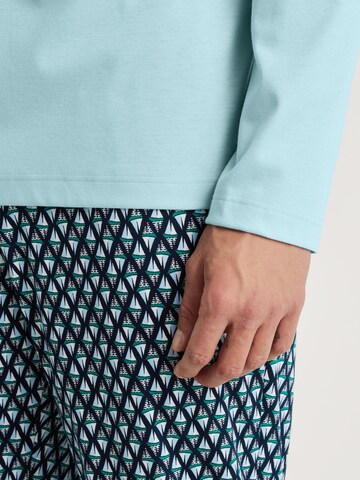 CALIDA Long Pajamas 'Relax Streamline' in Blue