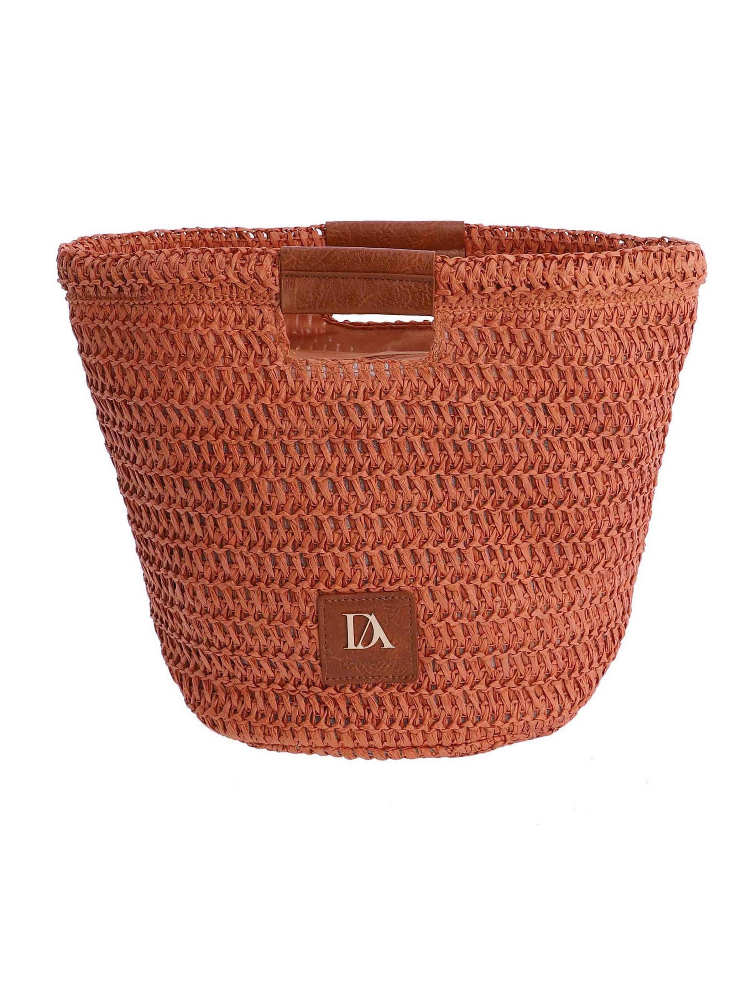 Don Algodon - Bolso de hombro 'Silene' en naranja: frente