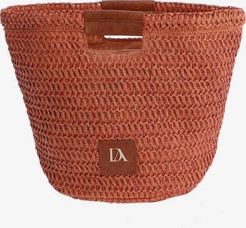 Don Algodon - Bolso de hombro 'Silene' en naranja: frente