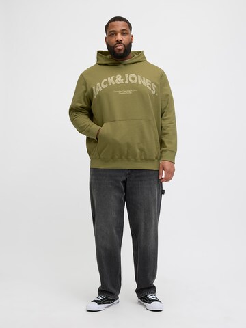 Felpa 'JORAlmeria' di Jack & Jones Plus in verde