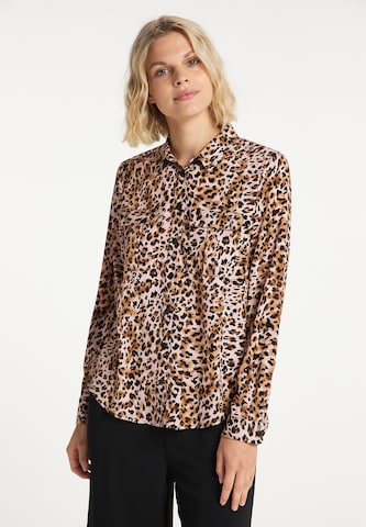 Usha Blouse in Bruin: voorkant